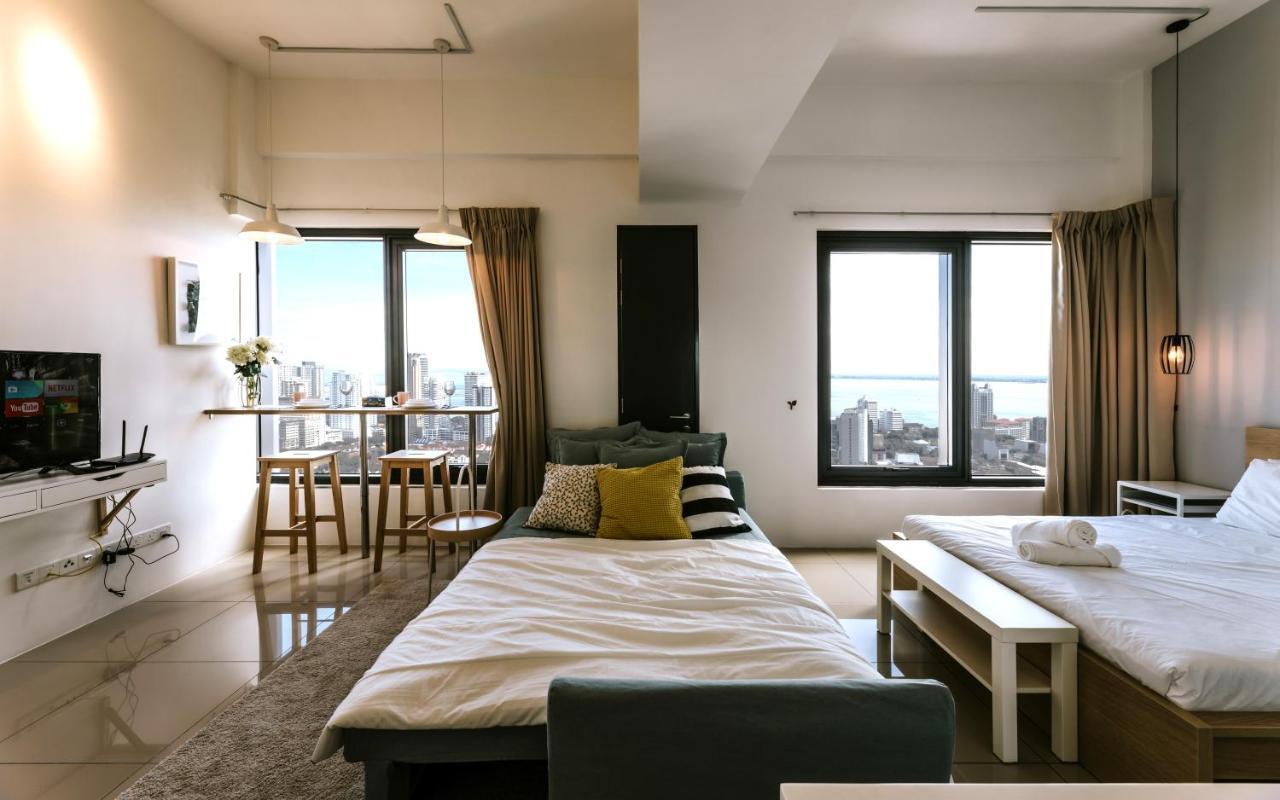 Muji Studio 2 - Seaview At 218 Tropicana Near Komtar Food Heaven With Netflix & Tv Box George Town Zewnętrze zdjęcie